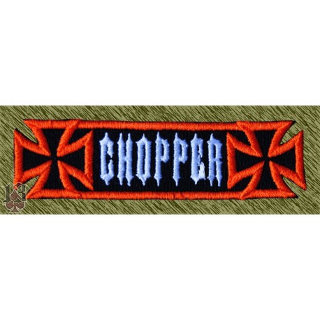 Parche chopper con cruces