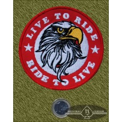 Parche Eagle live to ride, ride to live