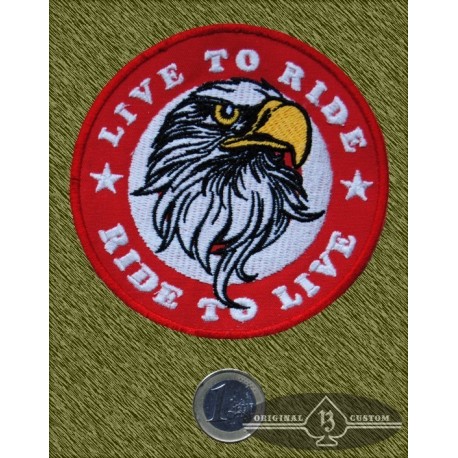 Parche Eagle live to ride, ride to live