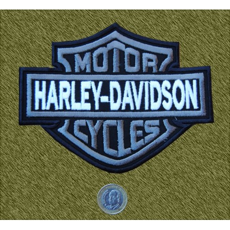 Parche Harley mediano gris