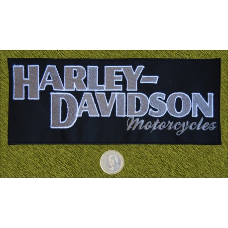 Parche Harley Davidson letras grises