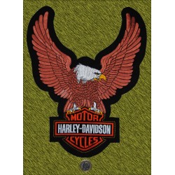 Parche Harley aguila marrón