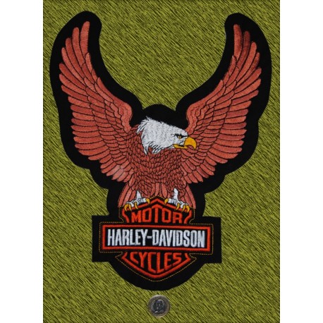 Parche Harley aguila marrón