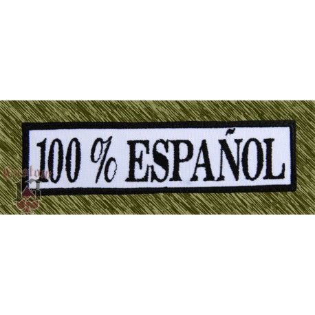 Parche bordado, stick 100% español