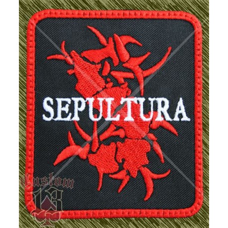 Parche bordado, sepultura