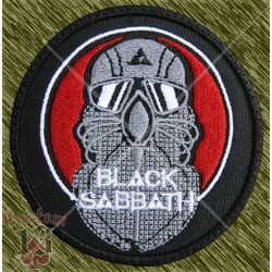 Parche bordado, blac sabbath, never say die