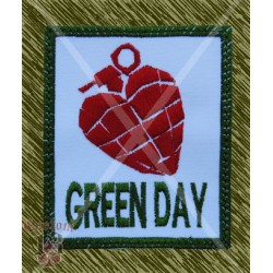 Parche bordado, green day, american idiot