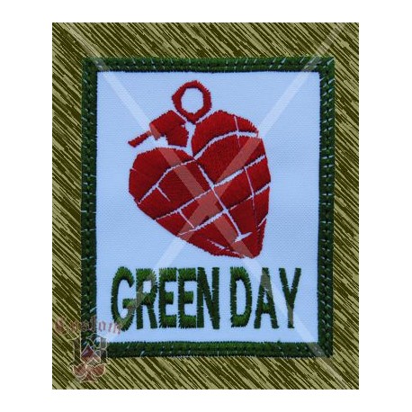 Parche bordado, green day, american idiot