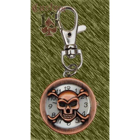 Reloj calavera con mosquetón