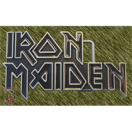 Hebilla iron maiden logo