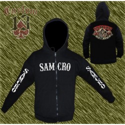 Sudadera con capucha, sons of anarchy samcro, dibujo espalda