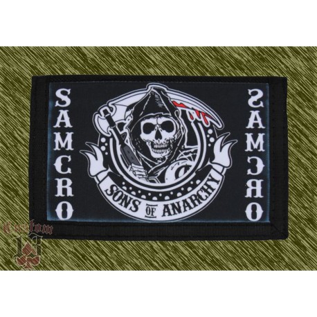 cartera nylon con cadena, samcro banda