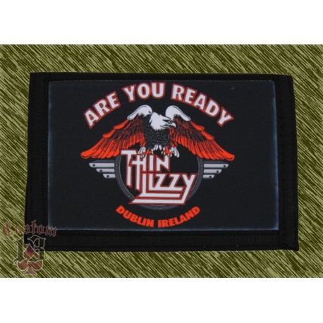 cartera nylon con cadena, thin lizzy