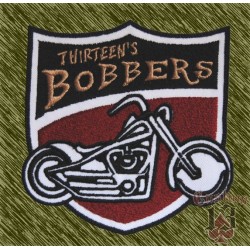 Parche bordado, thirteen's bobbers