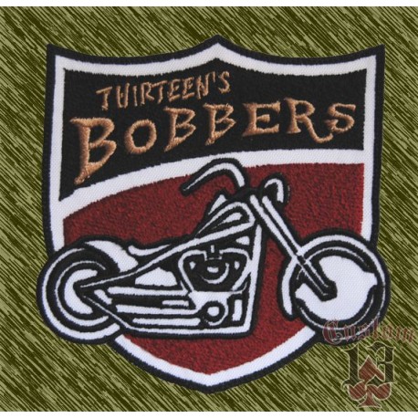 Parche bordado, thirteen's bobbers