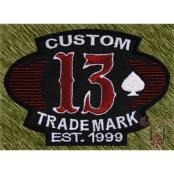 Parche bordado, custom13 trade mark