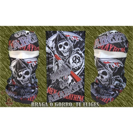 braga microfibra para el cuello, sons of anarchy