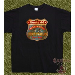 Camiseta negra, route 66, cocktails