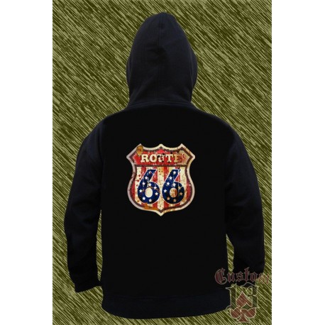 Sudadera route 66 números estrellas