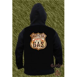 Sudadera route 66 gas last chance