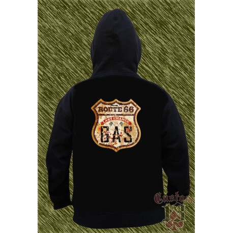 Sudadera route 66 gas last chance