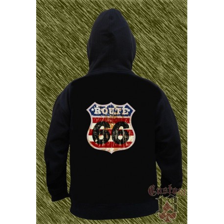 Sudadera route 66 números negros