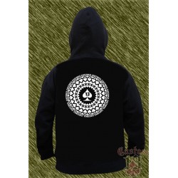 Sudadera con capucha, multipicas redondo