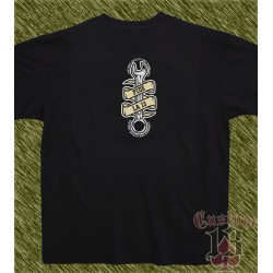 Camiseta negra, skull garage