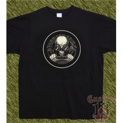 Camiseta negra, skull driver