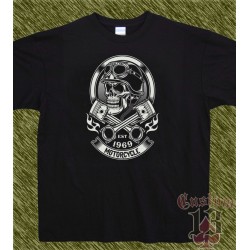 Camiseta negra, est 1969 motorcycle