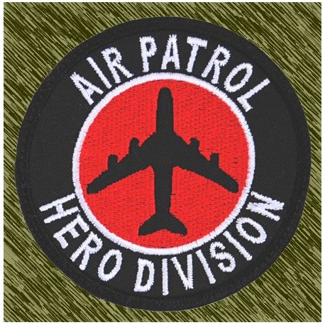 parche bordado, air patrol