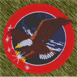 parche bordado, apollo aguila