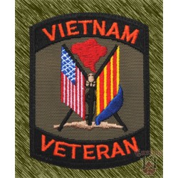 parche bordado, vietnam veteran