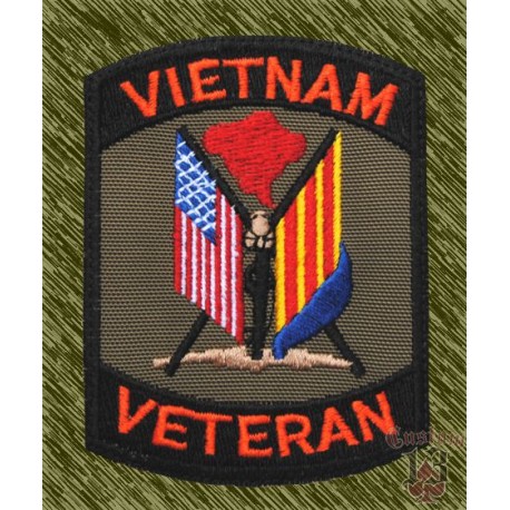 parche bordado, vietnam veteran