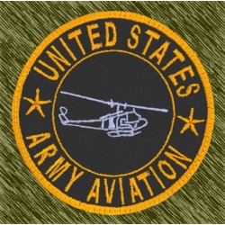 parche bordado, army aviation