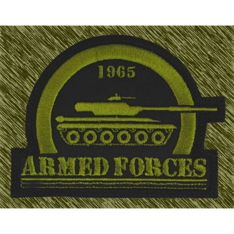 parche bordado, armed forces