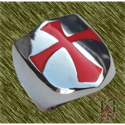 Anillo de acero, escudo con cruz