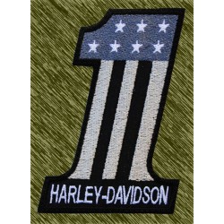 Parche bordado, 1 harley gris