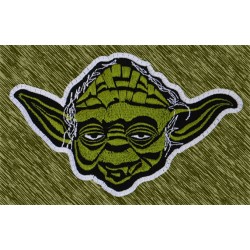 parche bordado, maestro yoda