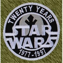 parche bordado, star wars, twenty years