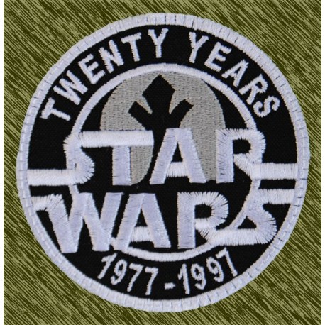 parche bordado, star wars, twenty years