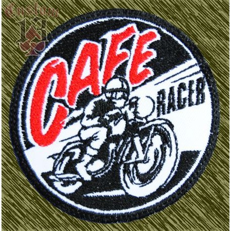 Parche bordado cafe racer moto