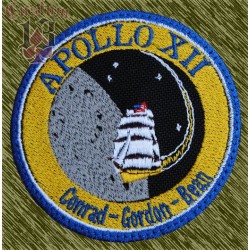 parche bordado, apollo 12