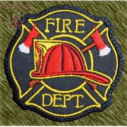 parche bordado, fire departament