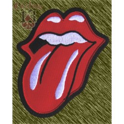 Parche bordado, rolling stones, lengua new