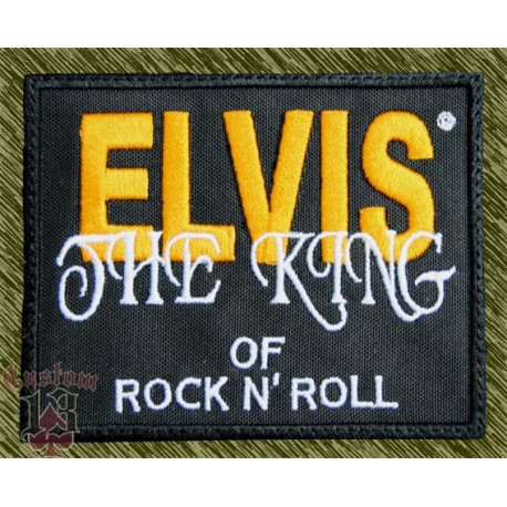 Parche bordado, Elvis, the king of rock and roll