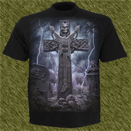 Camiseta dark13, lápida rock