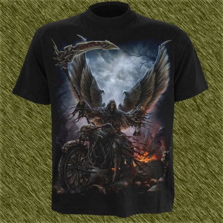 Camiseta dark13, biker reaper