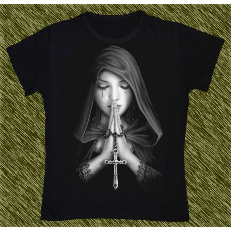 Camiseta Dark13 mujer, rogando por las almas