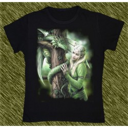 Camiseta Dark13 mujer, dragón del árbol